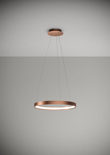 ANELLO Sforzin illuminazione Sospensione Ø55cm Rame opaco 3000K Sforzin illuminazione Lampade a sospensione